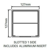 127mm X 127mm 1 way PVC gate post - Full privacy, Hamptons post, 7 year Warranty